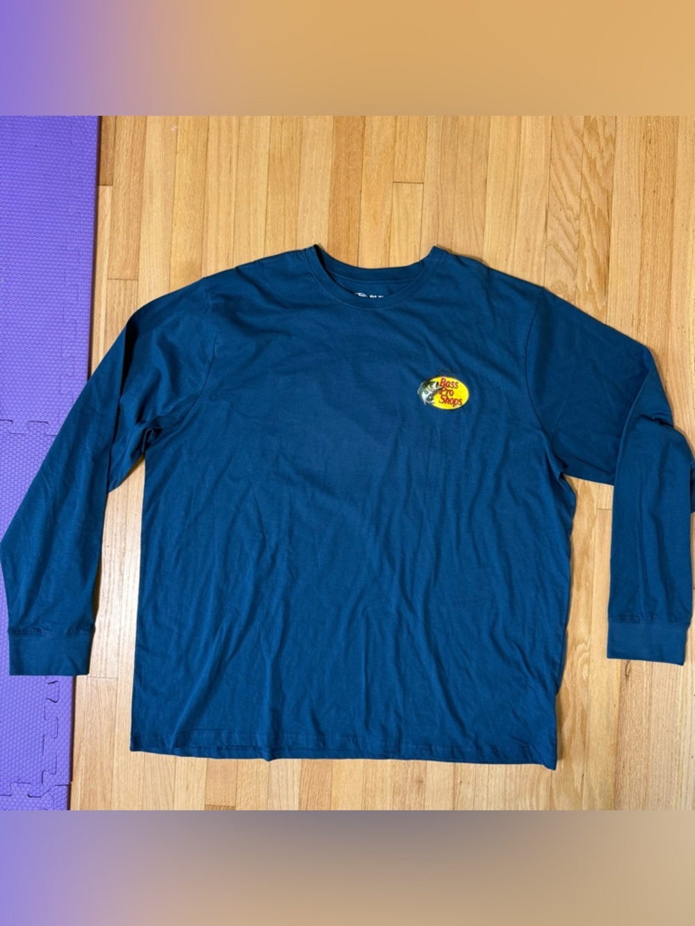 Bass Pro Shops Men's Long Sleeve Logo Tee - Teal 3XL